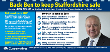 Back Ben to keep Staffordshire Safe