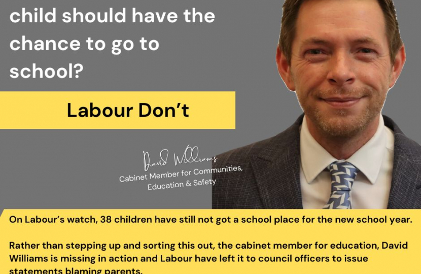 Labour don't care about education.