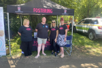 Cllr Evans meets the Fostering Team at the canal festival